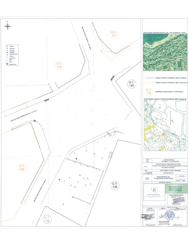 Υπηρεσίες Συμβούλου για την εκπόνησηΤοπογραφικών και Υψομετρικών Μελετών στο Δήμο Κορινθίων